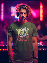 Be Yourself Stay Cool Cotton Unisex Army Green Tshirt