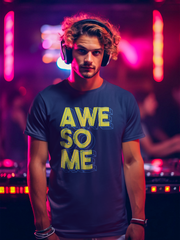 Awesome Cotton Unisex Navy Blue Tshirt