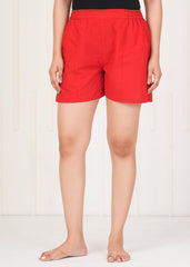 Women's Red Shorts