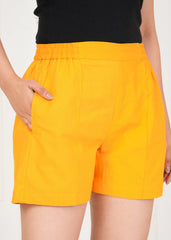 Women's Mustard Shorts