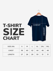 Jai Hind Cotton Unisex Navy Blue Tshirt