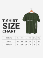 Plain Cotton Unisex Army Green Tshirt