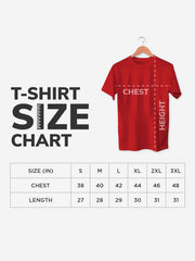 Plain Cotton Unisex Red Tshirt