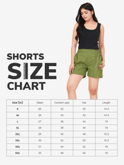 Women's Camel Cotton Shorts