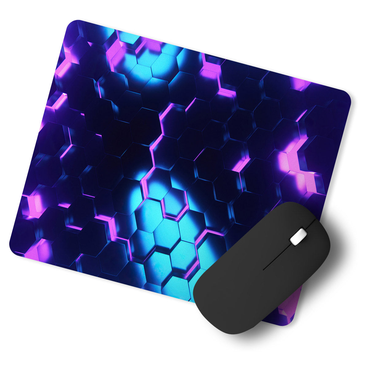 Blue Purple Fish Skin Pattern Designer Printed Premium Mouse pad (9 in x 7.5 in)