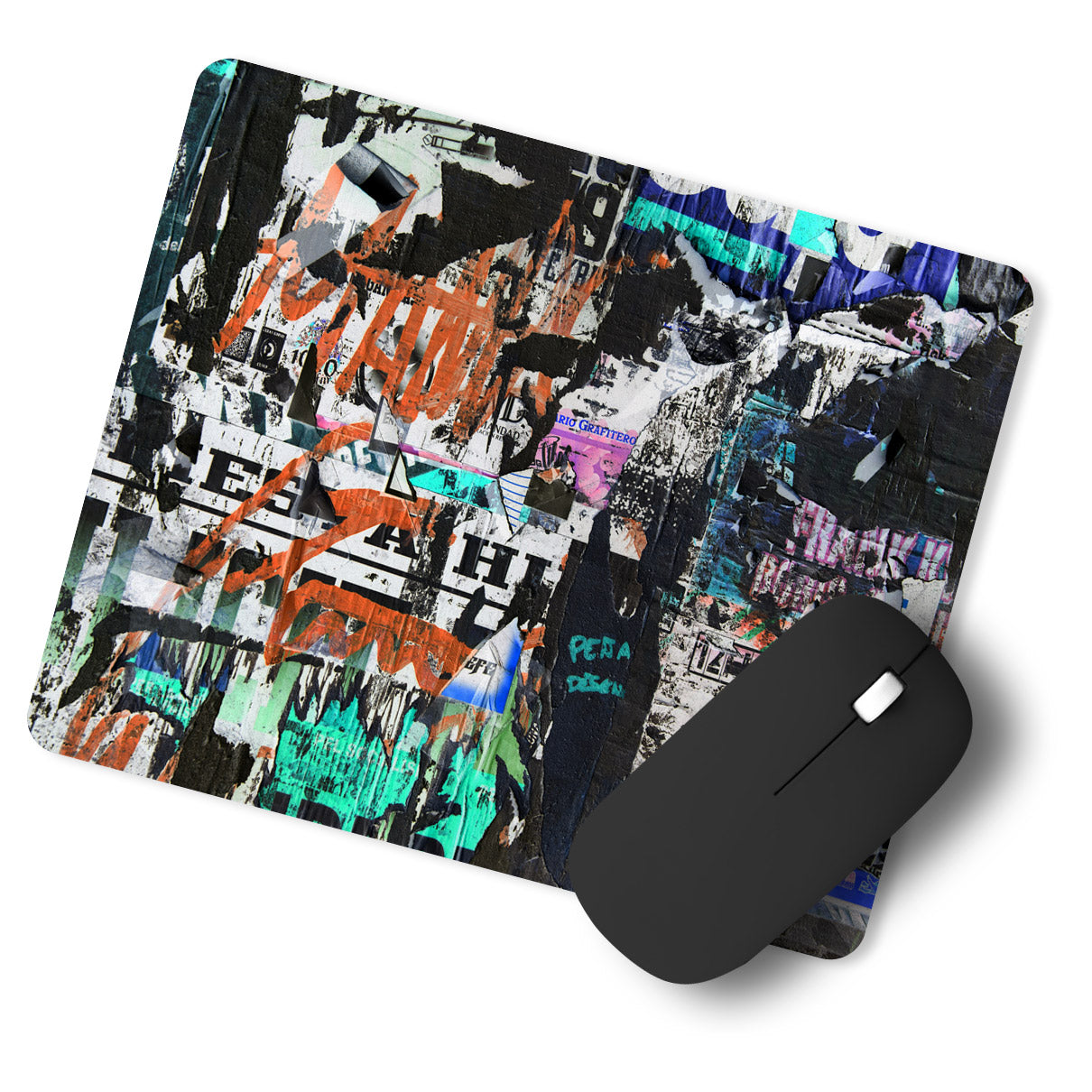 Wall Painted Abstract Designer Printed Premium Mouse pad (9 in x 7.5 in)