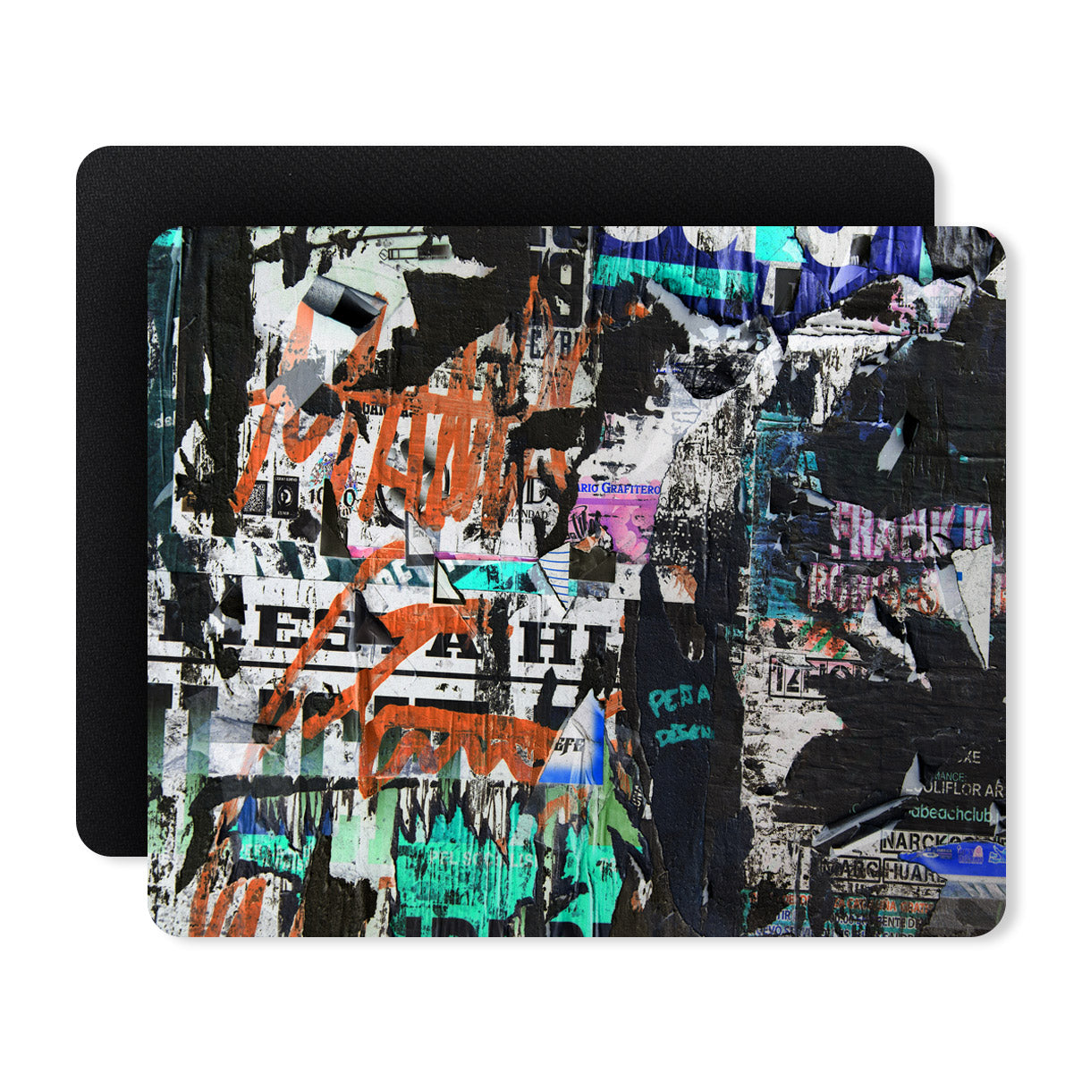 Wall Painted Abstract Designer Printed Premium Mouse pad (9 in x 7.5 in)