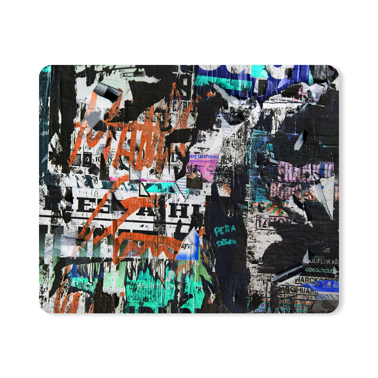 Wall Painted Abstract Designer Printed Premium Mouse pad (9 in x 7.5 in)