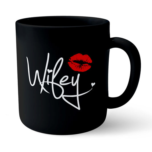 Wifey - Black Ceramic Mug