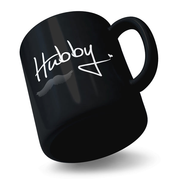 Hubby - Black Ceramic Mug