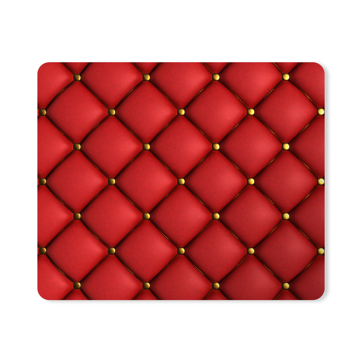 Leather Red Pattern Designer Printed Premium Mouse pad (9 in x 7.5 in)
