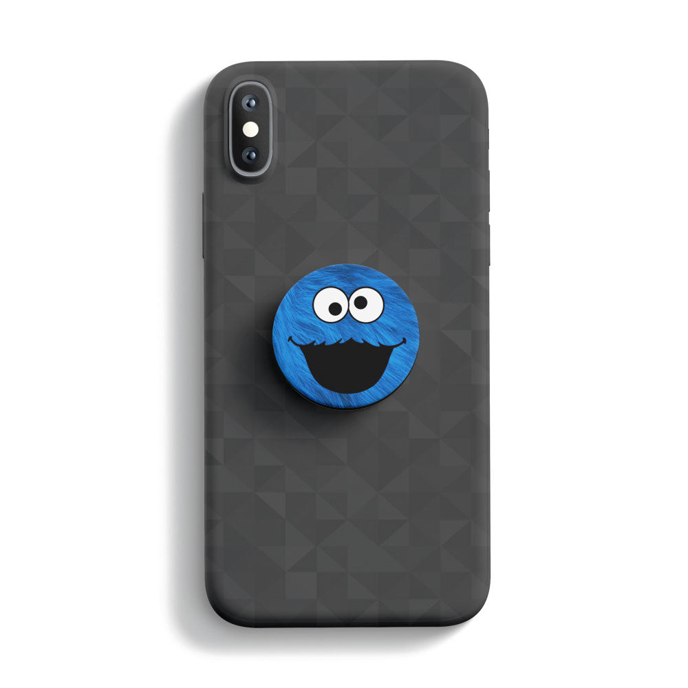 Blue Smiley Mobile Phone Handle