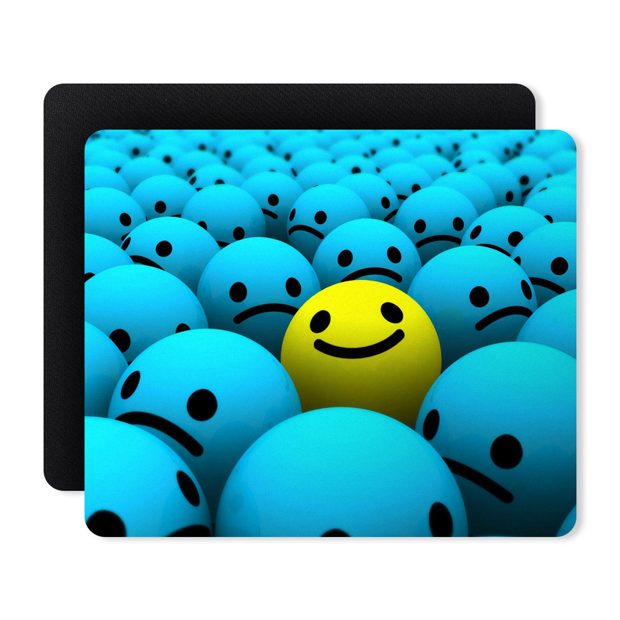 Smiley Background Designer Printed Premium Mouse pad (9 in x 7.5 in)