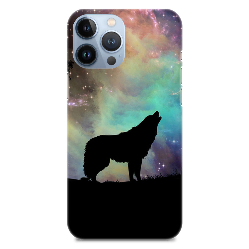 Wolf Fox Barking Night Designer Hard Mobile Case
