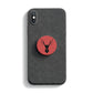 Deer Red Black Mobile Phone Handle