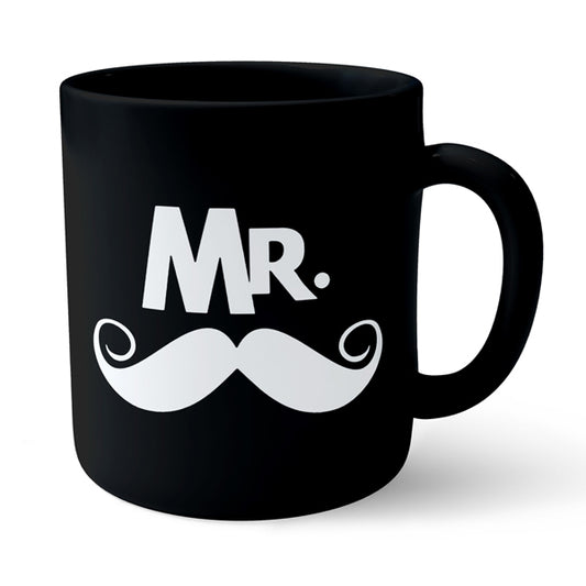 Mr. - Black Ceramic Mug