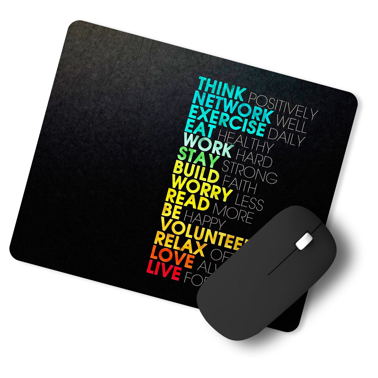 Think Quotes Designer Printed Premium Mouse pad (9 in x 7.5 in)