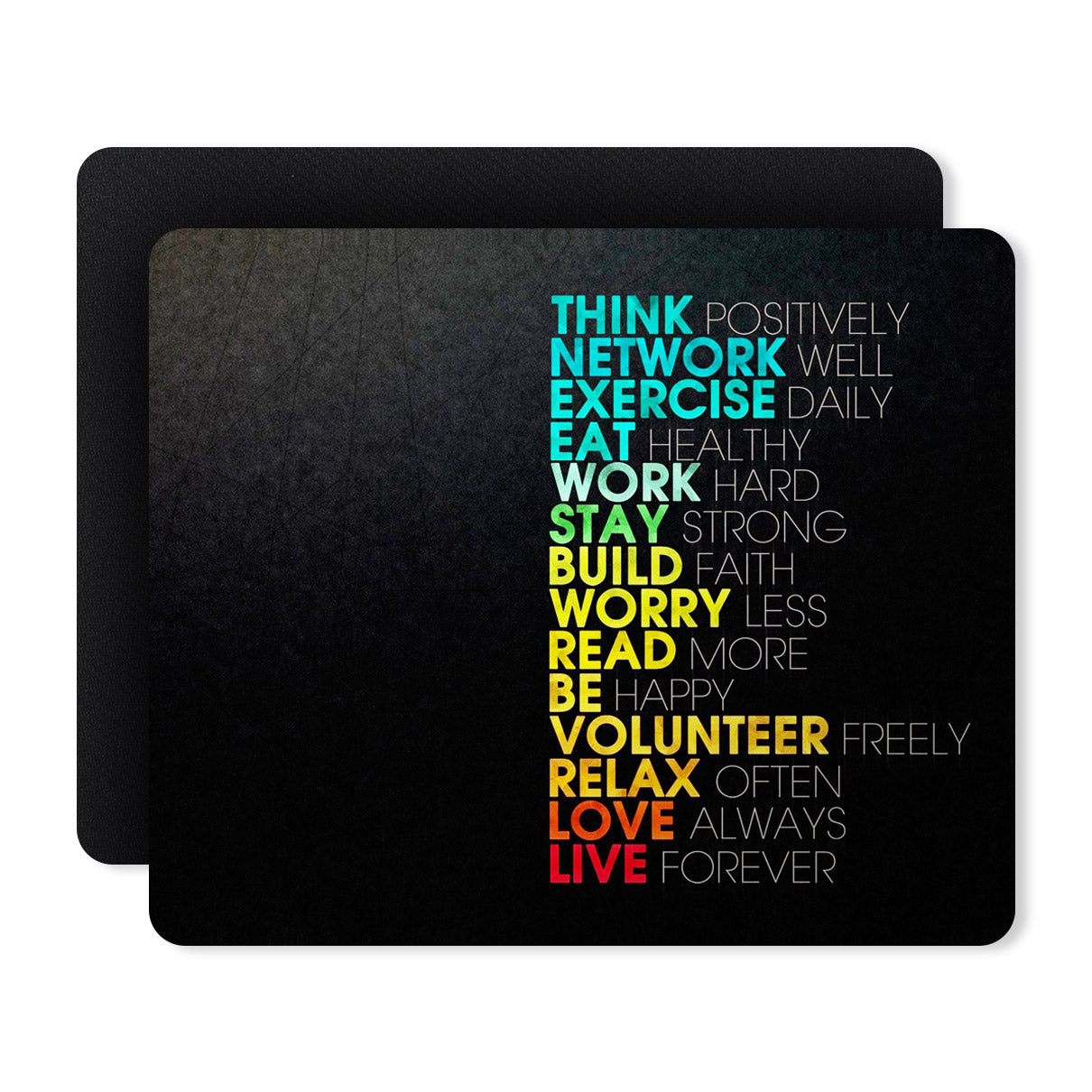 Think Quotes Designer Printed Premium Mouse pad (9 in x 7.5 in)