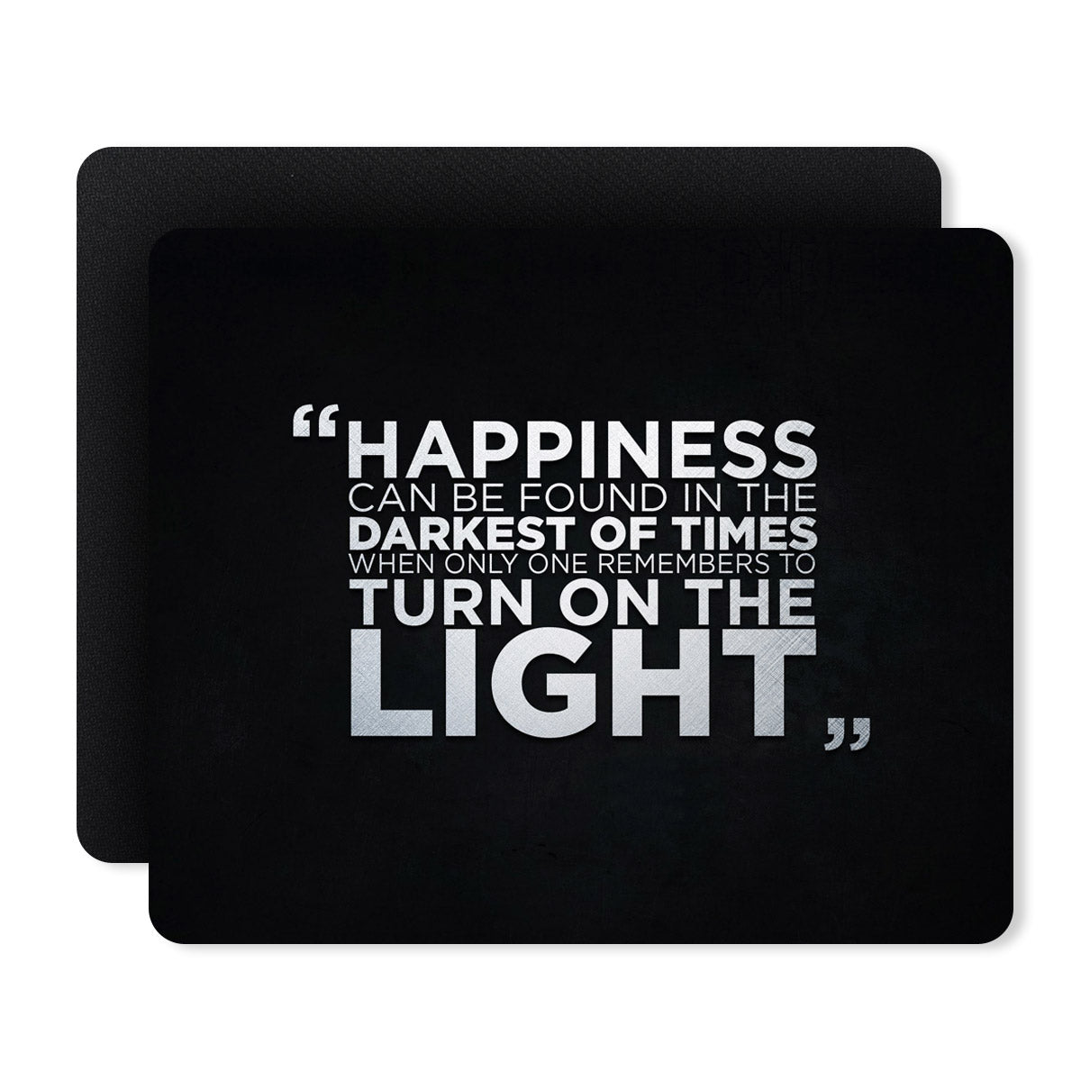 Happiness Quotes Designer Printed Premium Mouse pad (9 in x 7.5 in)
