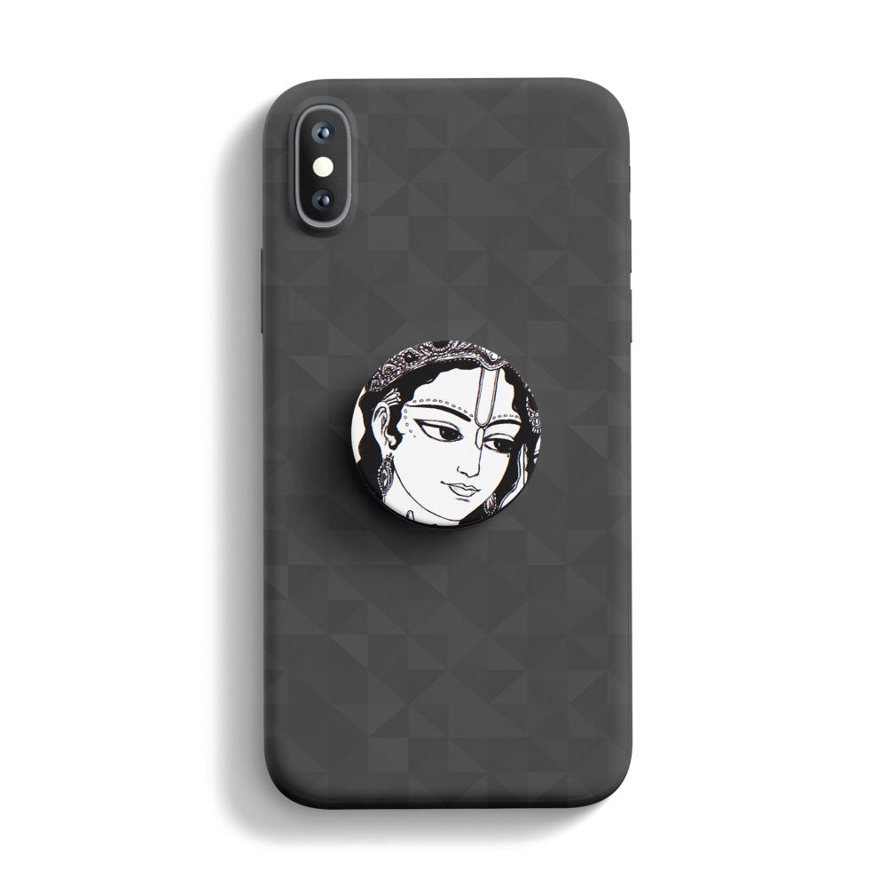 Krishna Outline Mobile Phone Handle