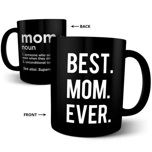 Best Dad Best Mom - Black Combo Ceramic Mug (Pack of 2)