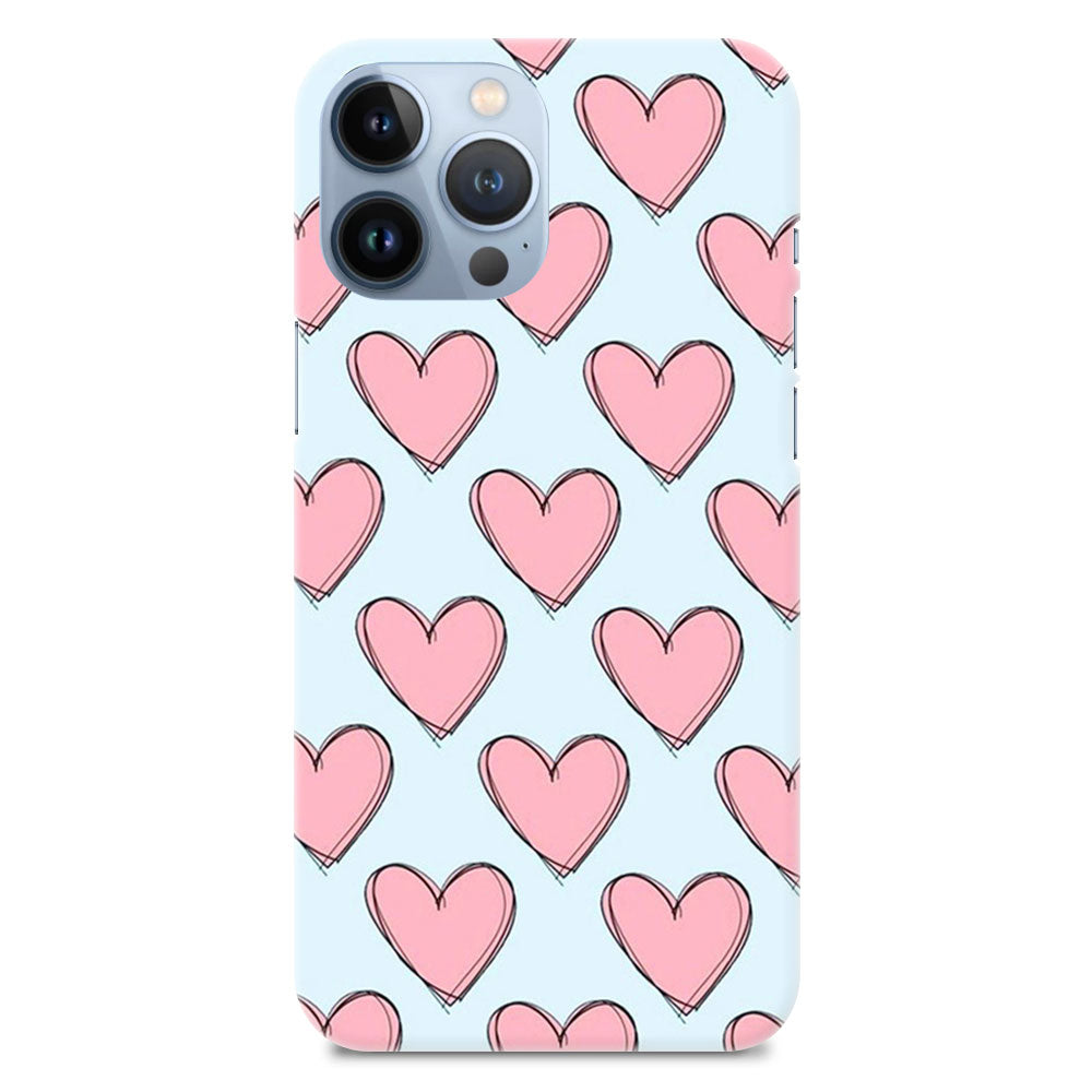 Heart Love Pattern Designer Hard Mobile Case
