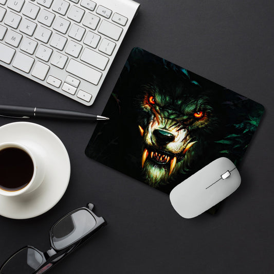 Wolf Designer Printed Premium Mouse pad (9 in x 7.5 in)