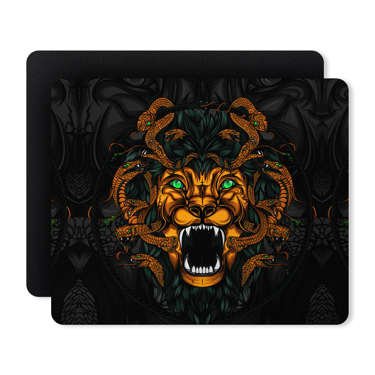 Lion Art Abstract Designer Printed Premium Mouse pad (9 in x 7.5 in)