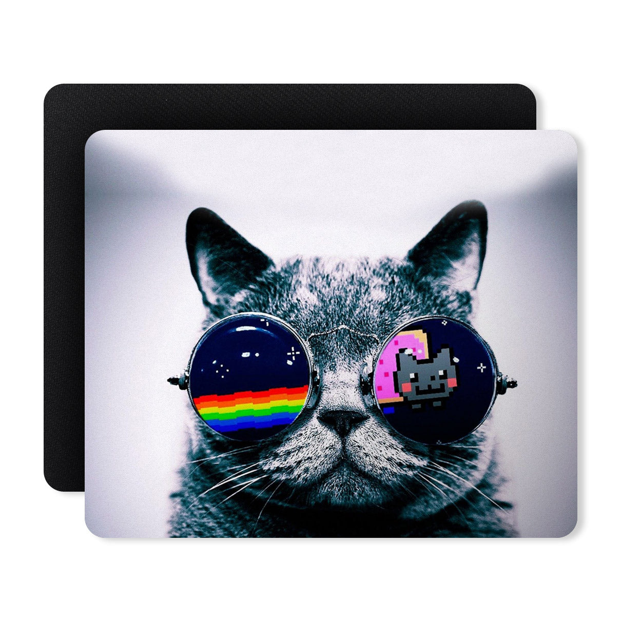 Cool Cat Designer Printed Premium Mouse pad (9 in x 7.5 in)