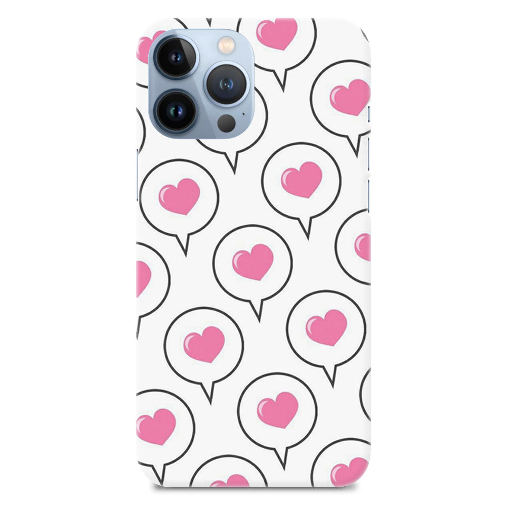 Love Heart Pattern Designer Hard Mobile Case