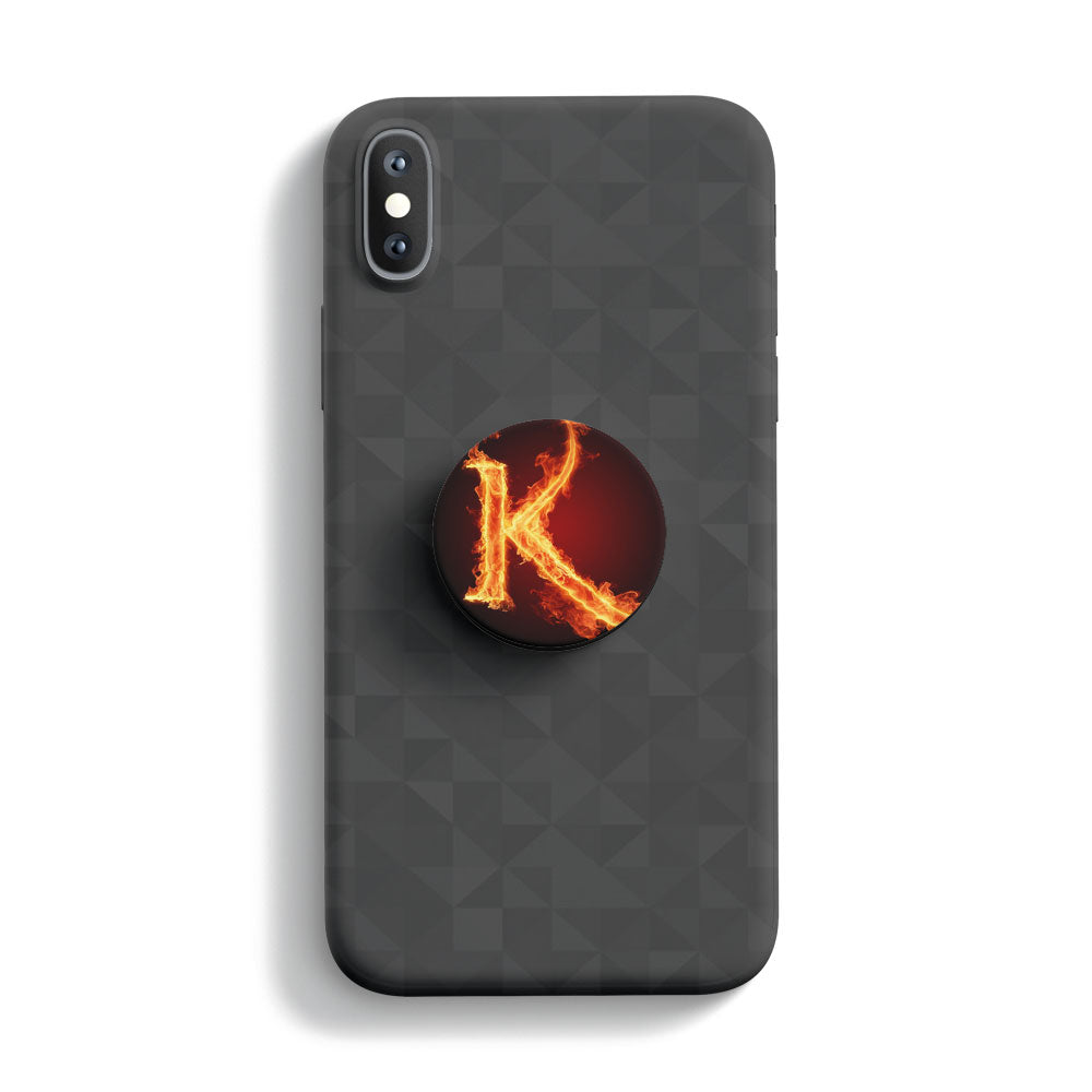 Fire Alphabet K Mobile Phone Handle