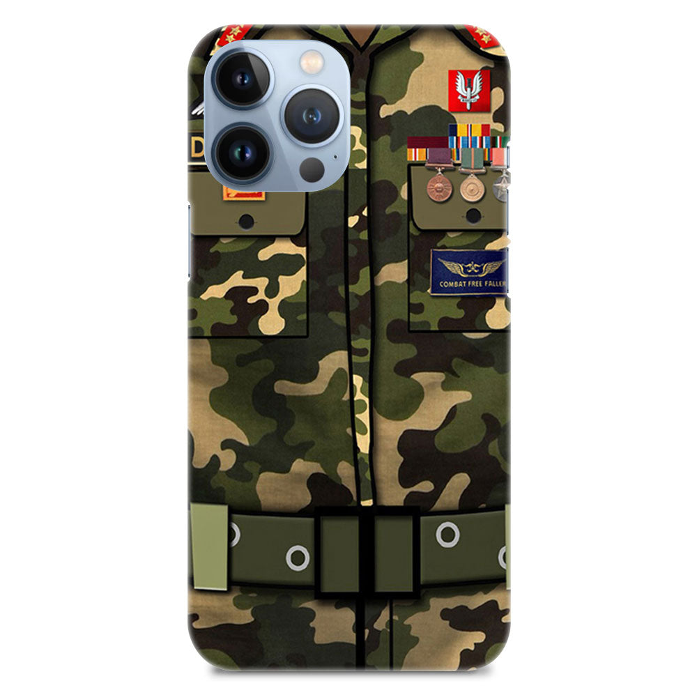 Camouflage Army Military Soldier Uniform Dress Designer Hard Mobile Case