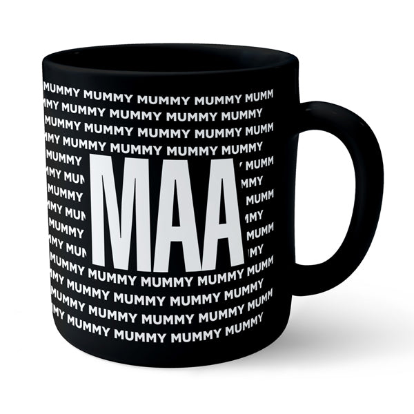 Papa Maa - Black Combo Ceramic Mug (Pack of 2)