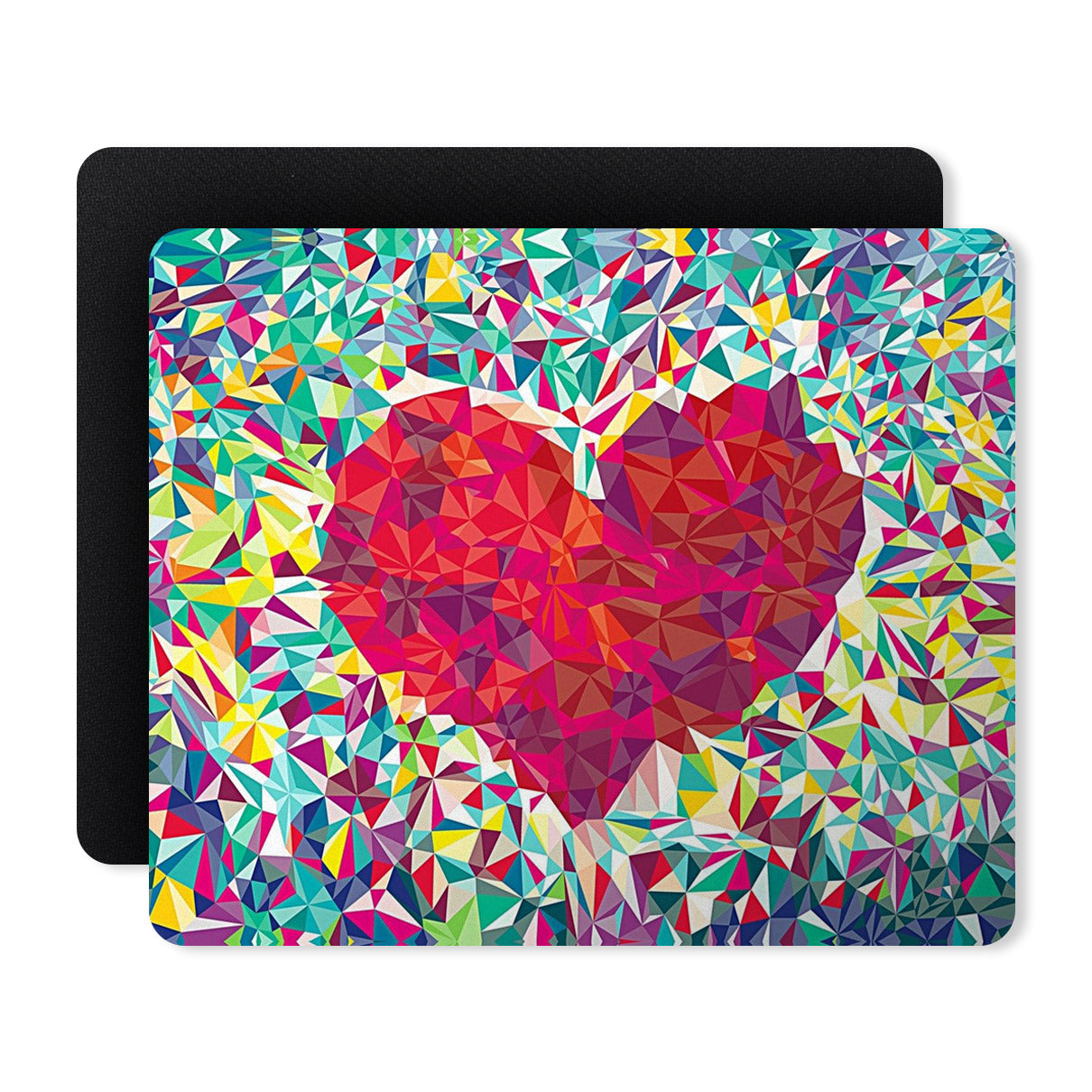 Heart Mirror Pieces Designer Printed Premium Mouse pad (9 in x 7.5 in)