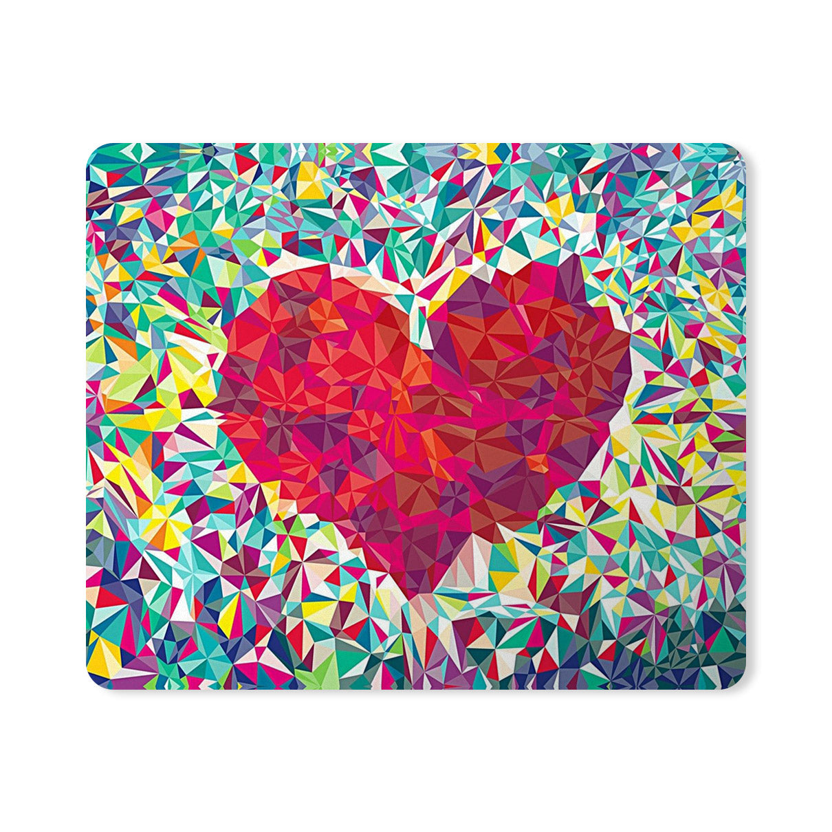Heart Mirror Pieces Designer Printed Premium Mouse pad (9 in x 7.5 in)
