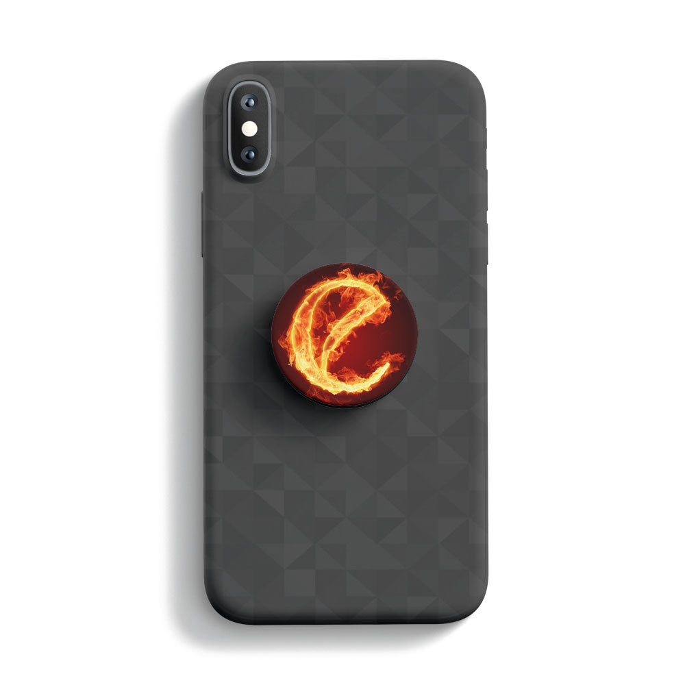 Fire Alphabet E Mobile Phone Handle