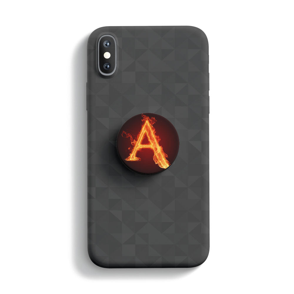 Fire Alphabet A Mobile Phone Handle