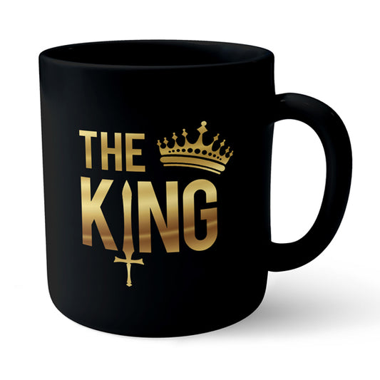 King - Black Ceramic Mug