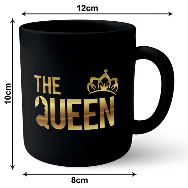 Queen - Black Ceramic Mug