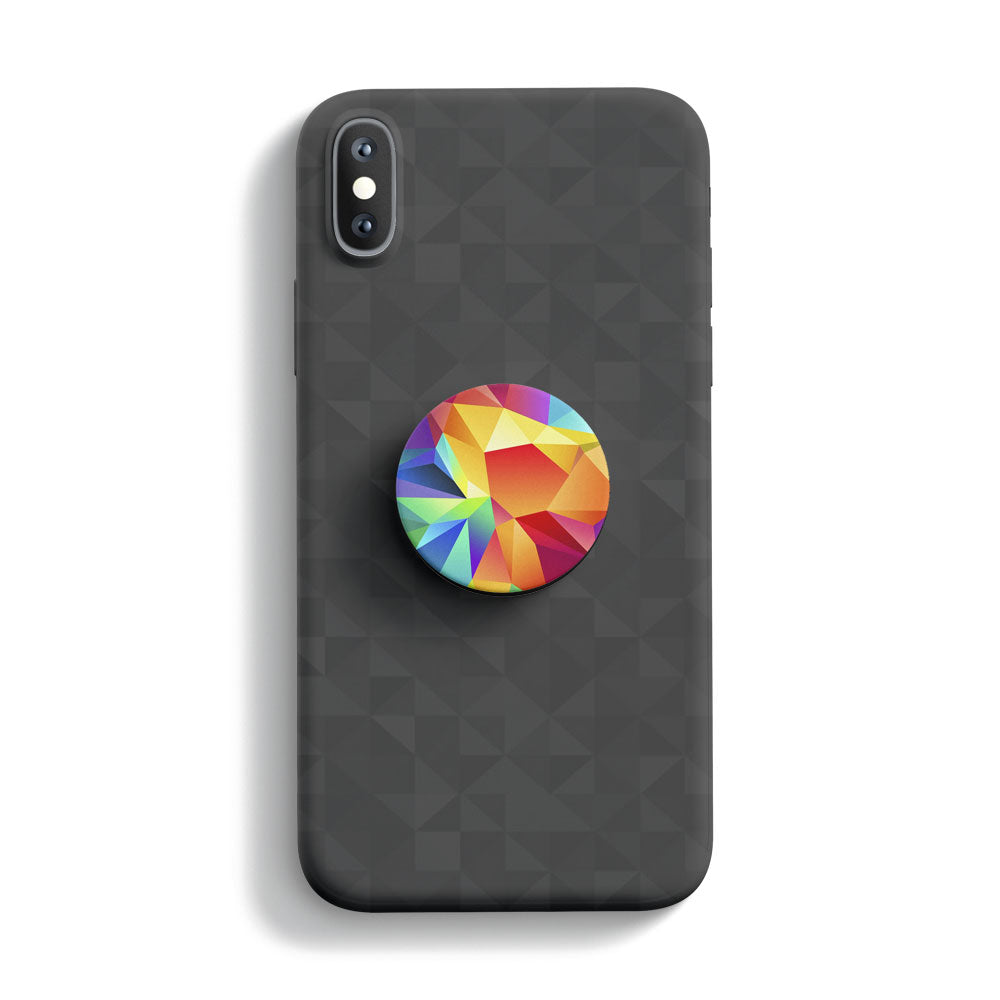 Pattern Colorful Crystal Mobile Phone Handle