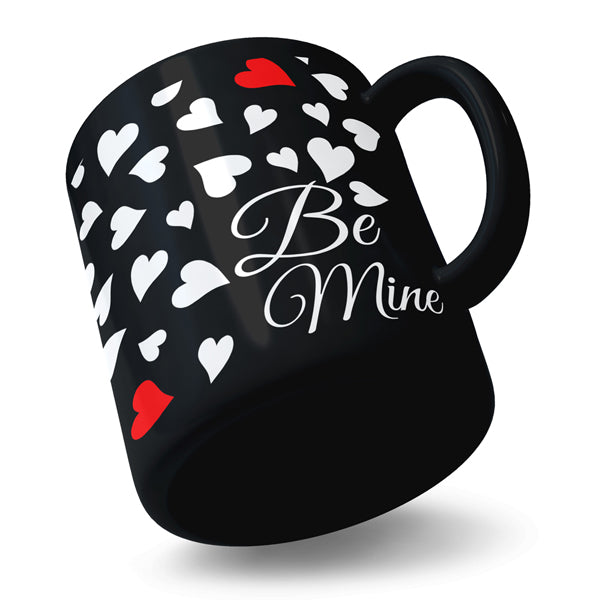 Be Mine - Black Ceramic Mug