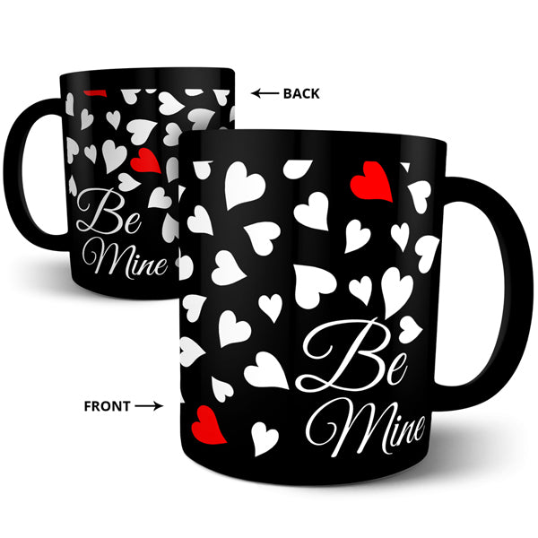 Be Mine - Black Ceramic Mug