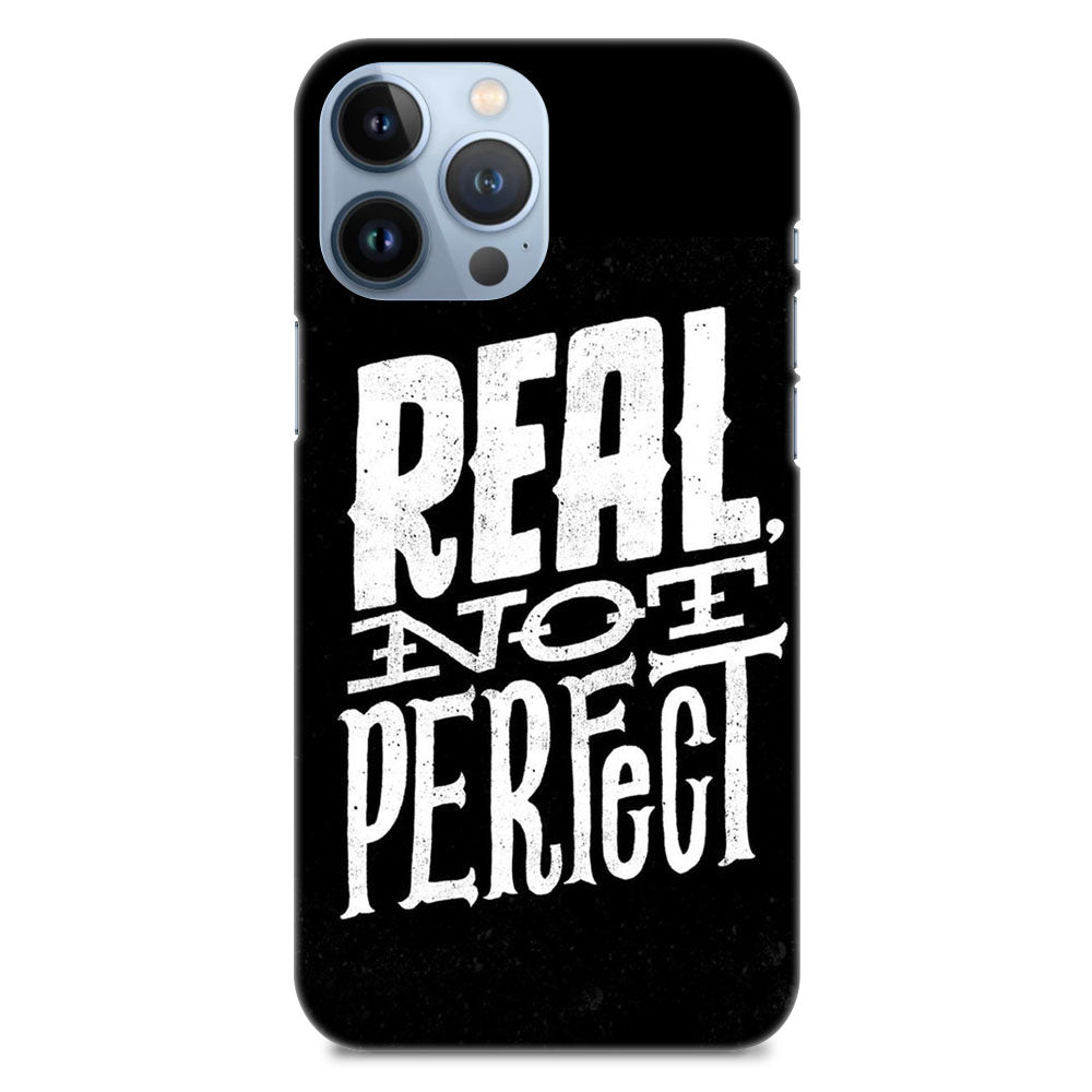 Typography Real Perfect Designer Hard Mobile Case