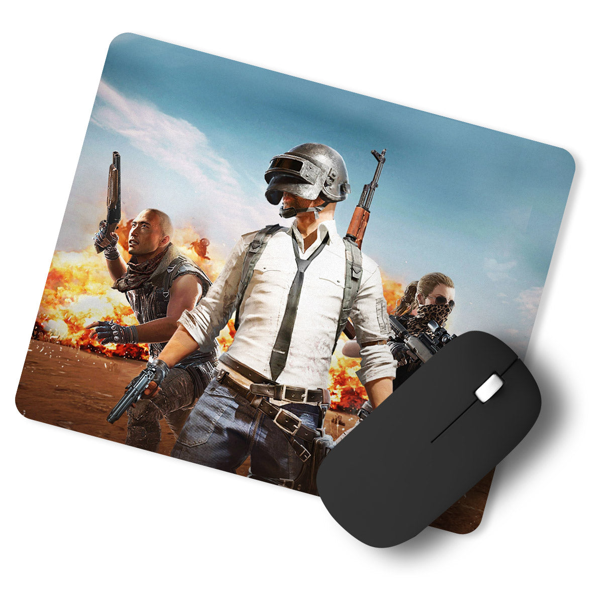 Pubg Background Superhero Designer Printed Premium Mouse pad (9 in x 7.5 in)