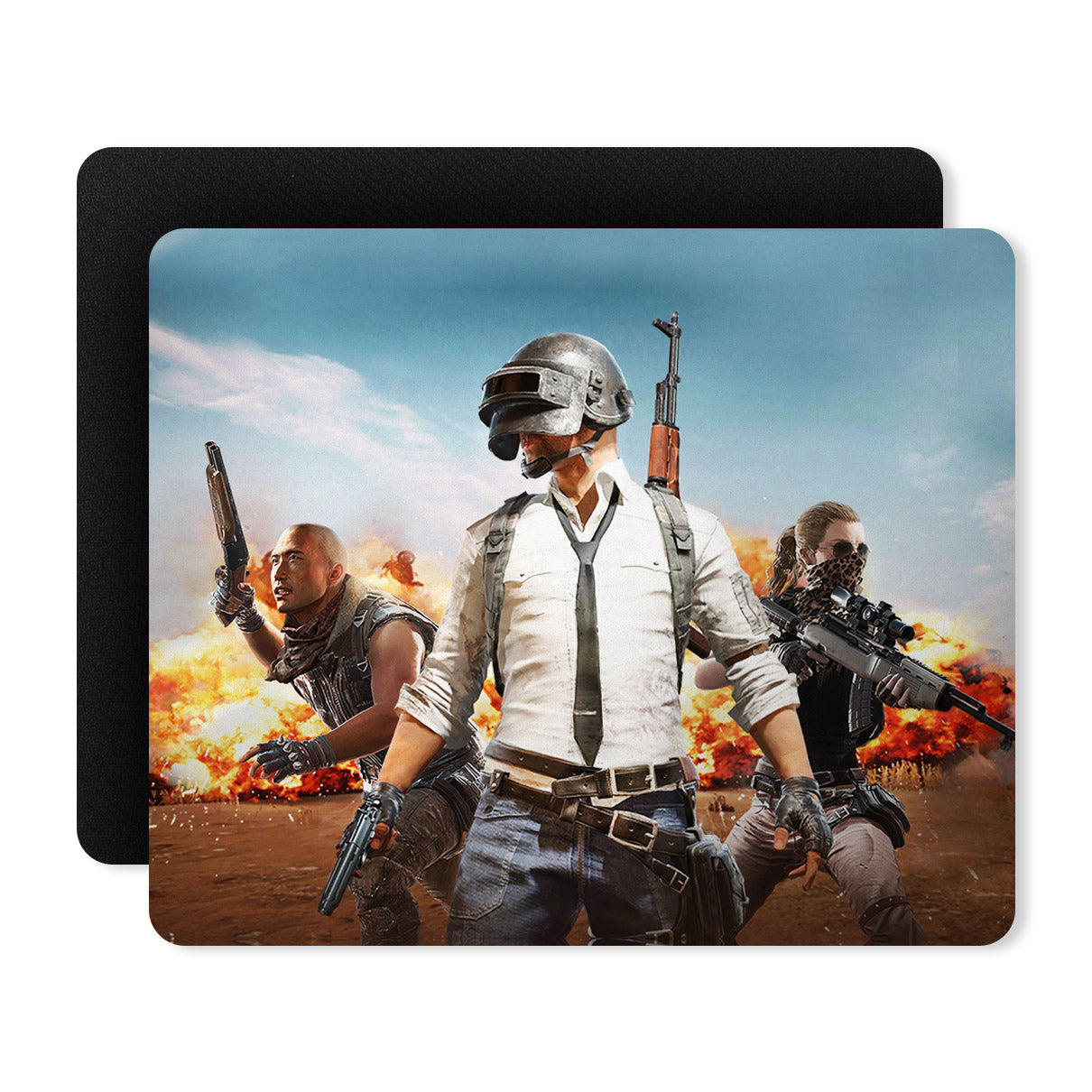 Pubg Background Superhero Designer Printed Premium Mouse pad (9 in x 7.5 in)