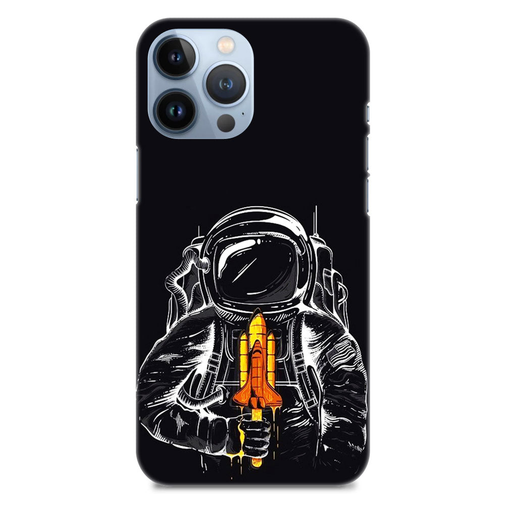 Astronaut Rocket Designer Hard Mobile Case