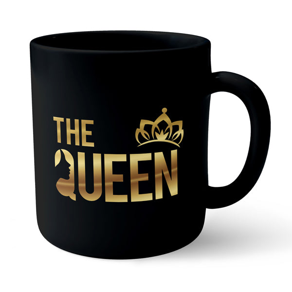 Queen - Black Ceramic Mug