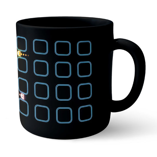 Pack Man Game - Black Ceramic Mug