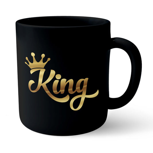 King Crown - Black Ceramic Mug