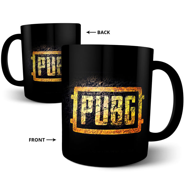 Pubg Logo - Black Ceramic Mug
